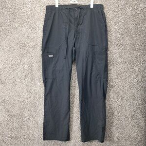 Cherokee Workwear Men's Pants Lightweight Pockets Draw String Black Medium